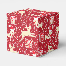 Caixa de presente de creme vermelho de creme de re