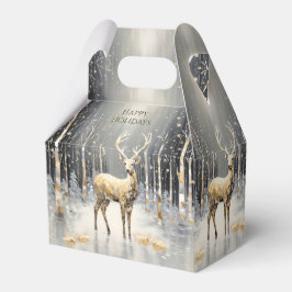 Caixa de Presente de Feriado de Reindeer de Natal 