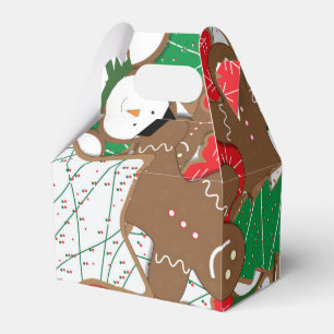 Caixa de Presente de Festa de Natal de Biscoitos d