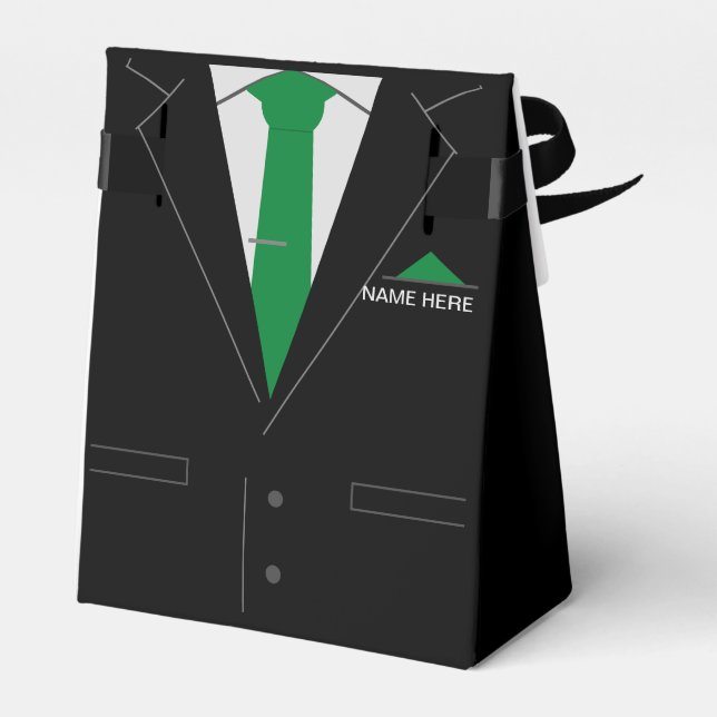 Caixa de Presente de Gravata Divertida com Texto P (Verso)