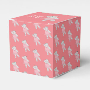 Caixa de Presente de Hippo Peach Birthday Balé il