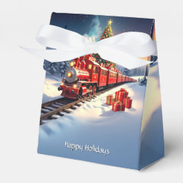 Caixa De Presente De Natal Árvore De Natal Trem Ve