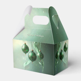 Caixa de Presente de Natal Bola Verde