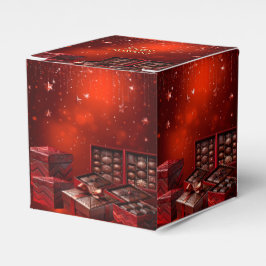 Caixa de Presente de Natal com Doces de Chocolate