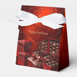 Caixa de Presente de Natal com Doces de Chocolate