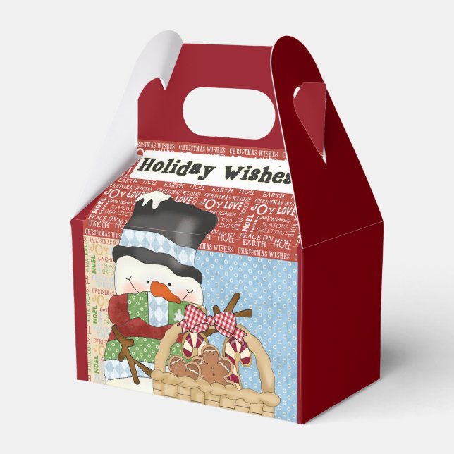 Caixa de Presente de Natal do Snowman (Frente)