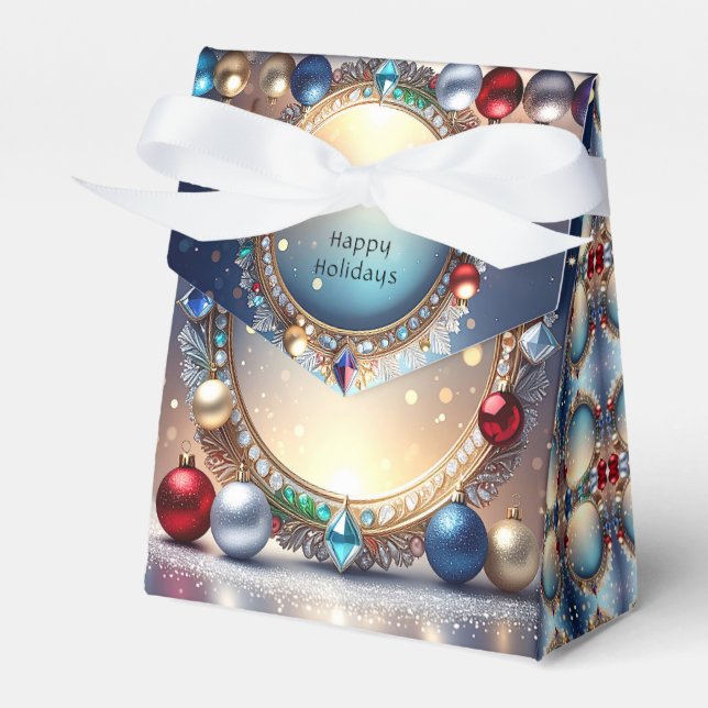 Caixa de Presente de Natal para Feriado de Molde (Frente)