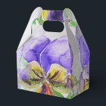 Caixa de Presente de Noiva Flor de Violeta Roxa Bo<br><div class="desc">Caixas de Presente de Bolo de Noiva com Flores de Violeta Bonita,  Totalmente Personalizáveis. Projetadas a partir de uma das minhas pinturas em aquarela.</div>