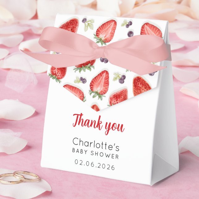Caixa de Presente de Obrigado Berry Sweet (Casamento)