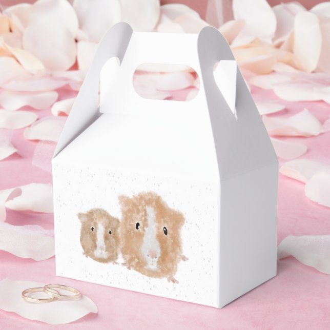 Caixa de Presente de Porquinho-da-Índia (Casamento)