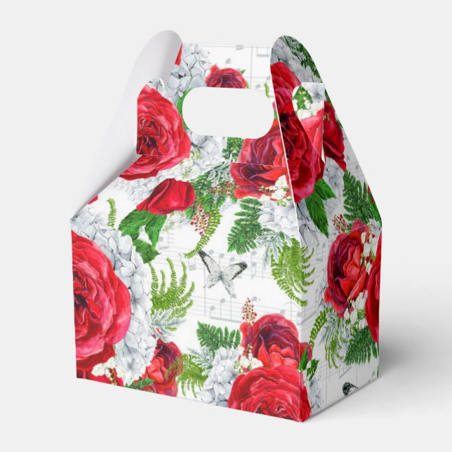 Caixa de Presente de Rosas Românticos (Frente)