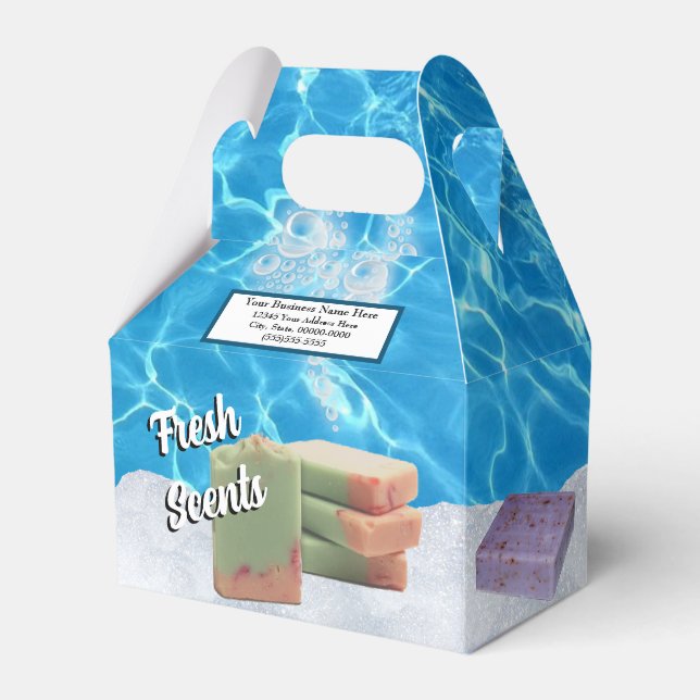 Caixa de Presente de Sabonete Orgânico para Banho (Frente)