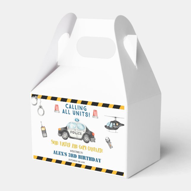 Caixa de Presente do Favor da Festa de aniversário (Frente)