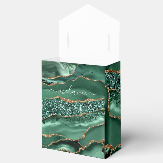 Caixa de Presente do Nome Personalizado da Glitter (Aberto)