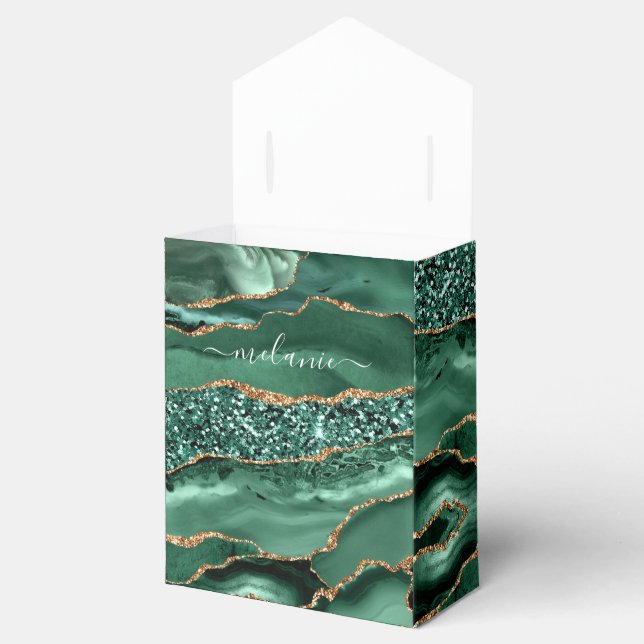 Caixa de Presente do Nome Personalizado do Marble  (Aberto)