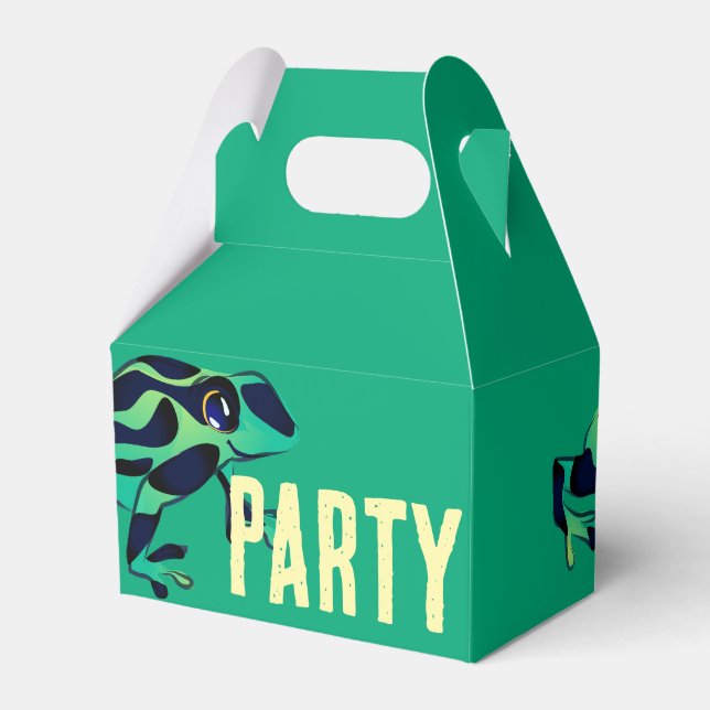 Caixa de Presente do Sapo de Dart Venenoso Verde (Frente)