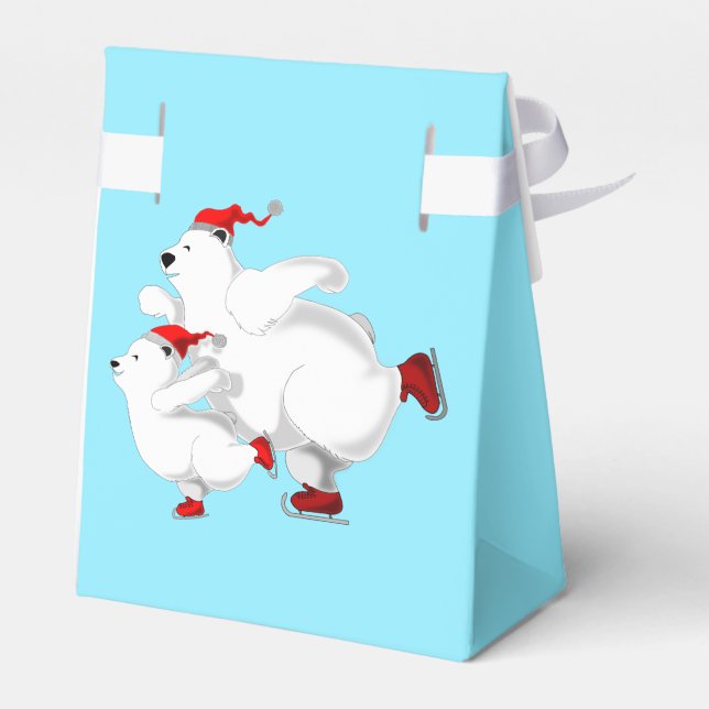 Caixa de Presente do Urso de Natal (Verso)