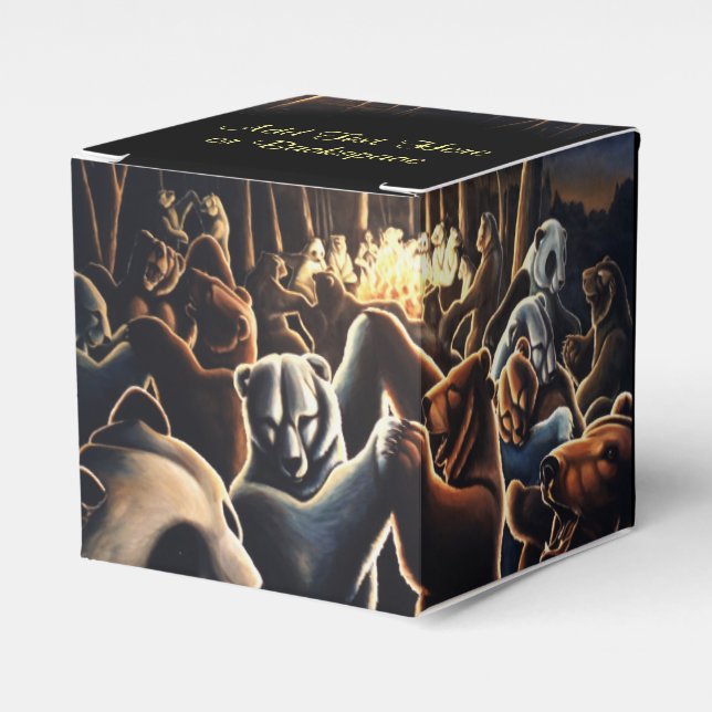 Caixa de Presente do Urso Personaliza Ursos Dançan (Frente)