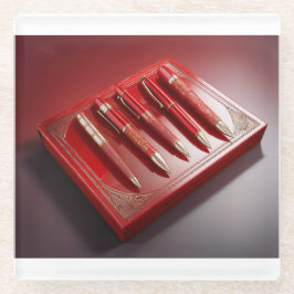 Caixa De Presente E Cinco Canetas De Ponto De Cone