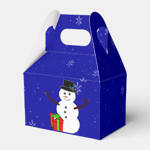 Caixa de Presente Homem de Neve