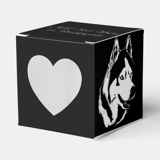Caixa de Presente Husky Personalizar Caixa de Pres (Frente)