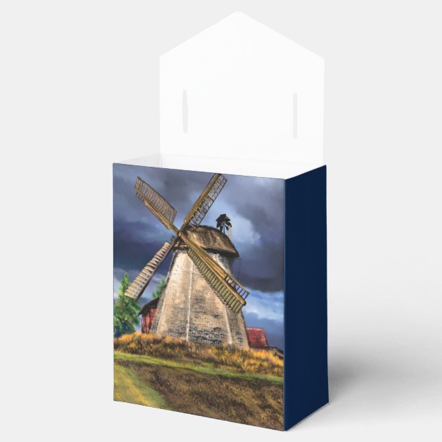 Caixa de Presente Moinho de Vento da Holanda (Aberto)