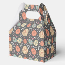 Caixa De Presente Para Páscoas Rústica - Ovo Flora
