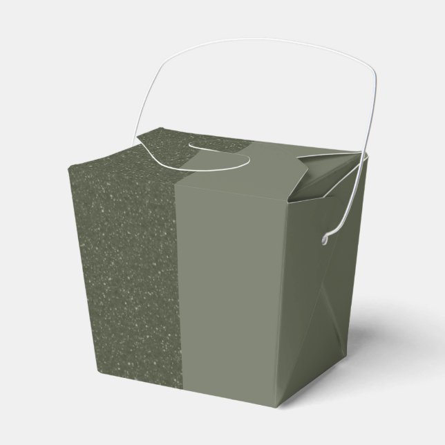 Caixa de Presente Personalizada Verde Musgo Mancha (Frente)