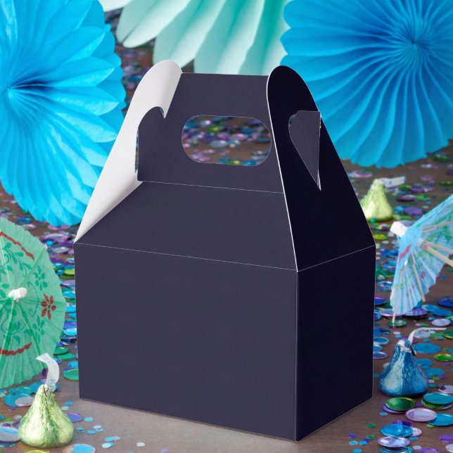 Caixa de Presente Personalizável Azul-Marinho Simp (Festa)