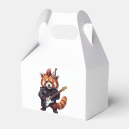 Caixa de Presente Rocker Panda Vermelho
