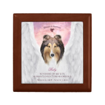 Sable Rough Collie Angel Retrato - Pet Keepsael
