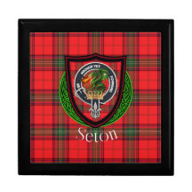 Seton Scottish Clan Tartan & Crest