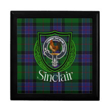 Sinclair Scottish Clan Tartan Crest