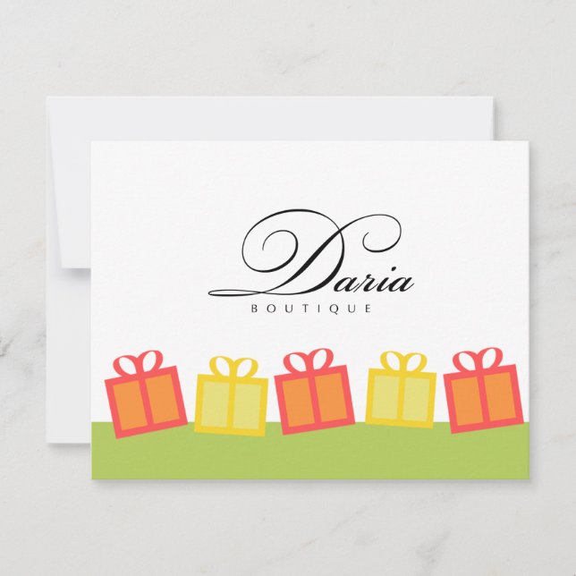 Caixa de presentes certificado de presente comerci (Frente)