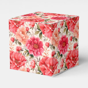 Caixa de Presentes da Festa das Peônias Rosa