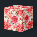 Caixa de Presentes da Festa das Peônias Rosas<br><div class="desc">A caixa de lembrancinhas da festa é mostrada com uma linda estampa floral de peônias rosas.
Personalize este item ou compre como está.
Dica: Basta adicionar seus ótimos presentes e adicionar uma fita festiva.
Imagem Licenciada</div>