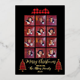 Caixa de presentes de cartão de Natal Personalizad