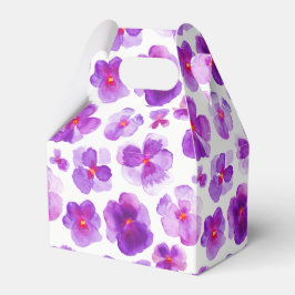 Caixa de presentes de cor d'água roxa