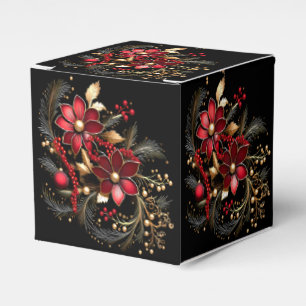 Caixa de presentes de férias das flores decorativa