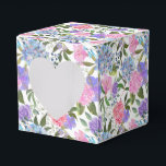 Caixa de Presentes de Festa com Impressão de Hortê<br><div class="desc">A caixa de lembrancinhas é mostrada com uma impressão floral de hortênsias. 
Personalize este item ou compre como está.
Dica: Basta adicionar seus ótimos presentes e adicionar uma fita festiva.</div>