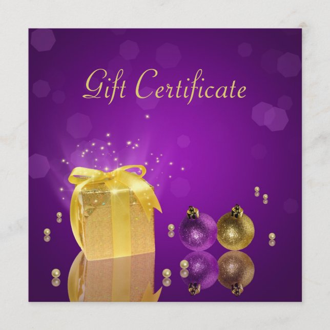 Caixa de presentes de Natal de ouro (Frente)