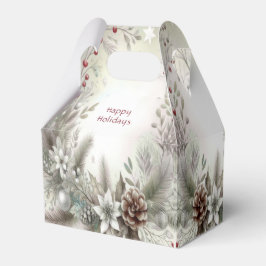 Caixa de presentes de Natal no inverno