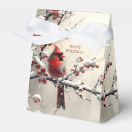 Caixa de presentes de Natal Red Cardinal