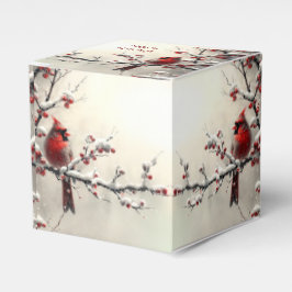 Caixa de presentes de Natal Red Cardinal