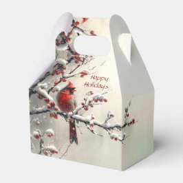 Caixa de presentes de Natal Red Cardinal