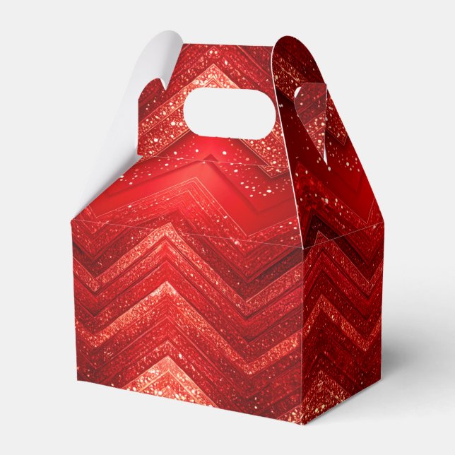 Caixa de presentes de Natal Vermelho Decorativo (Frente)