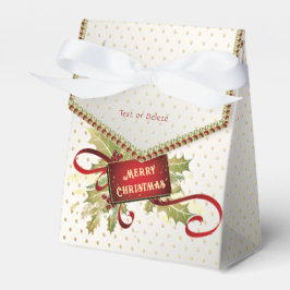 Caixa de presentes de Natal Vermelho Moderno