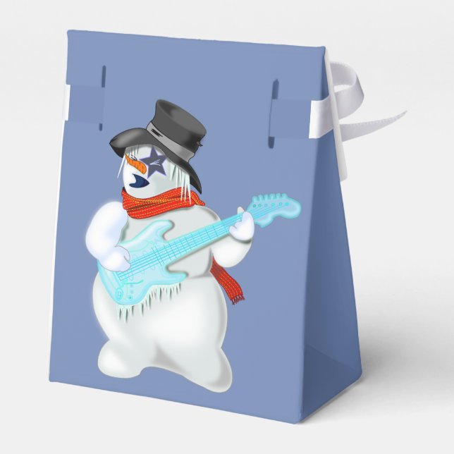 Caixa de Presentes do Rock and Roll Snowman (Verso)