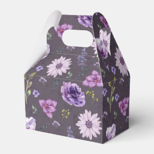 Caixa de presentes Floral Roxo