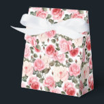 Caixa de Presentes para Festa de Rosas Rosas<br><div class="desc">A caixa de favor de festa é mostrada com uma linda impressão floral de rosas rosas.
Personalize este item ou compre como está.
Dica: Basta adicionar seus ótimos presentes e adicionar alguma fita festiva.



Imagem Licenciada</div>
